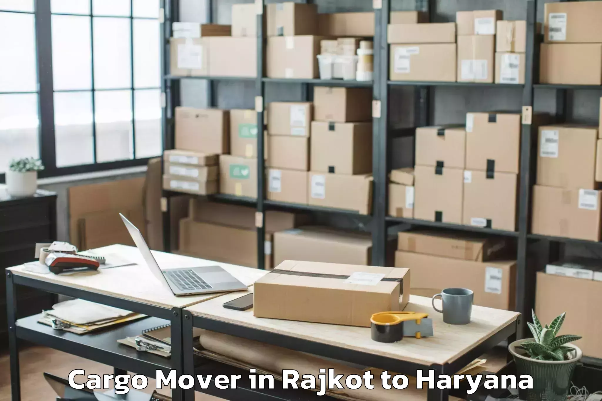 Get Rajkot to Samalkha Cargo Mover